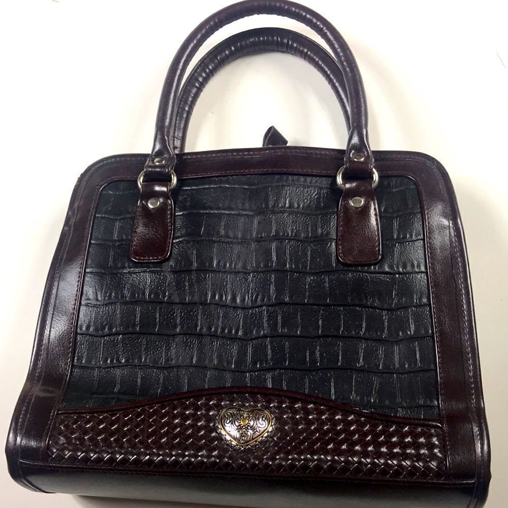 VTG MARLO HANDBAG BLACK & BROWN
